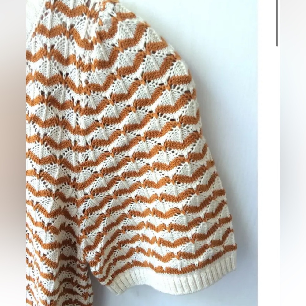 Sezane Mae Jumper Ecru / Ocre - Size XS - Picture 7 of 15